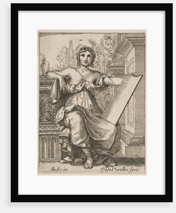 Seated Woman Holding a Tablet, late 17th, mid 18th century by Jean Antoine de Maroulles (possibly)