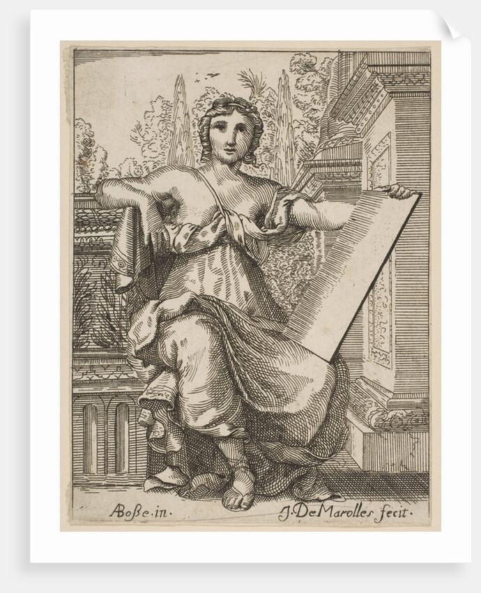 Seated Woman Holding a Tablet, late 17th, mid 18th century by Jean Antoine de Maroulles (possibly)