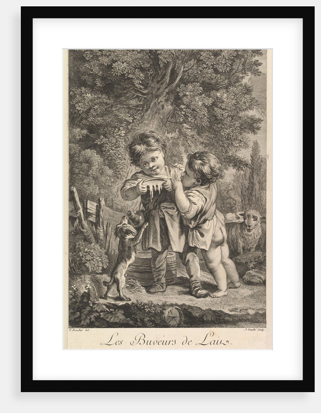 Drinking Milk, 18th century by Jean Daullé