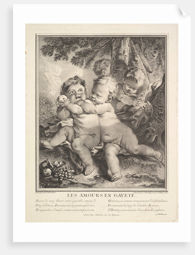 The Cheerful Cupids, 1750 by Jean Daullé