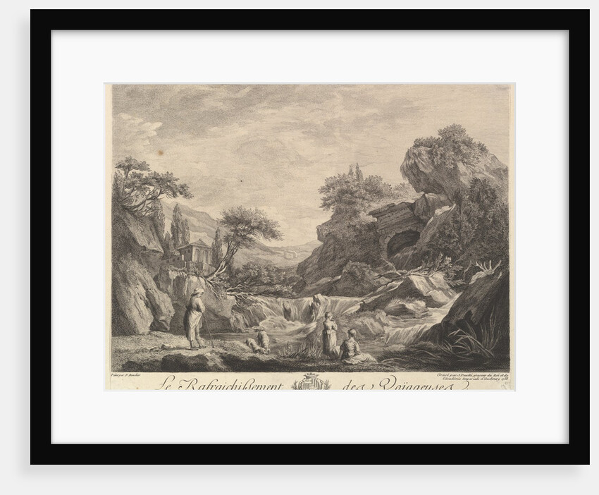 Traveling Women Drinking Water, 1758 by Jean Daullé