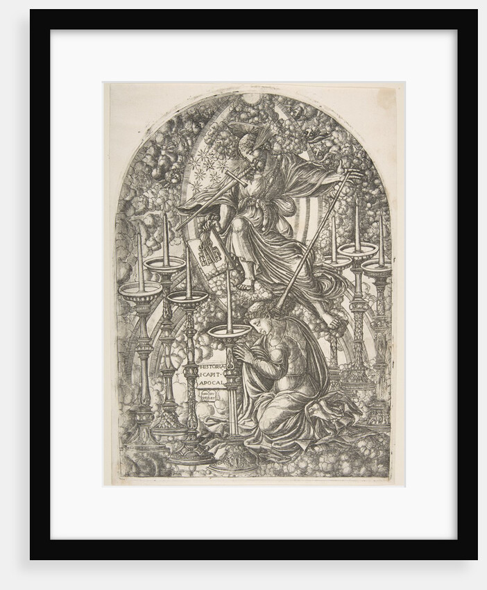 Saint John sees Seven Gold Candlesticks, from the Apocalypse by Jean Duvet