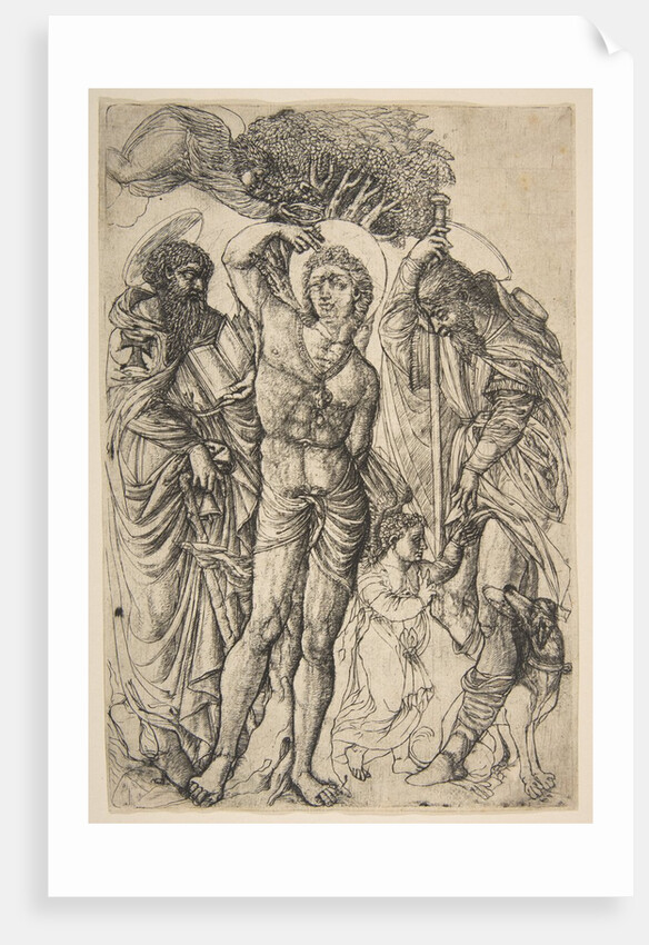 Saints Sebastian, Anthony and Roch by Jean Duvet