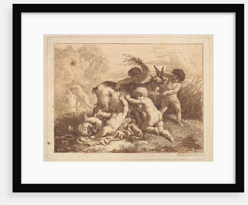Les petits moissonneurs et la chevre, in an album cont…, 1782 by Jean Jacques Lagrenee