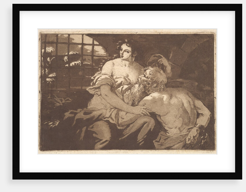 La charité romain, in an album containing Recueil de Compositions par…, 1782-1821 by Jean Jacques Lagrenee