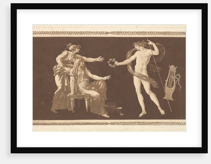 Apollon couronnant les arts, from Recueil de Différentes Compo…, 1784 by Jean Jacques Lagrenee
