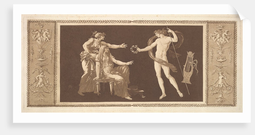 Apollon couronnant les arts, from Recueil de Différentes Compo…, 1784 by Jean Jacques Lagrenee