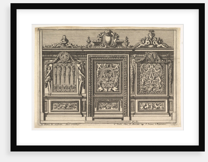 Design for a Choir Screen with Two Variants, from: Clôtures de chapelles, 17th century by Jean le Pautre