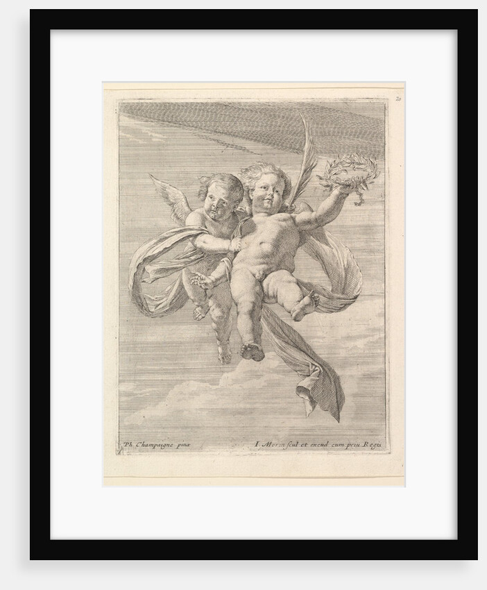 Groupe de deux angelots by Jean Morin