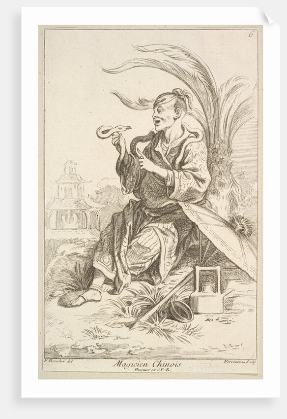 Chinese Magician, 1738-45 by Jean-Baptiste Perronneau