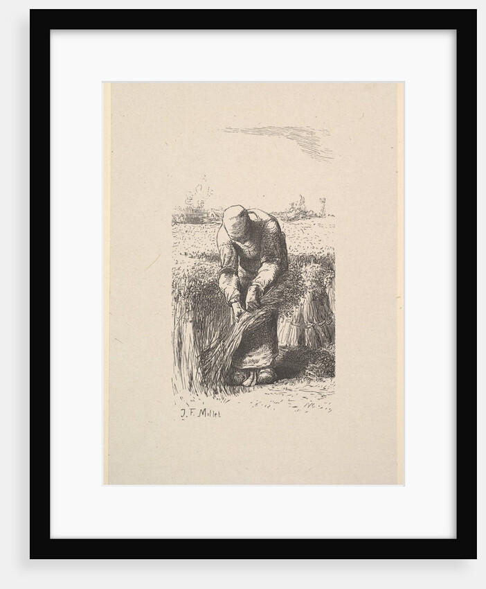 The Wheat Gatherer, 1853 by Jacques-Adrien Lavieille