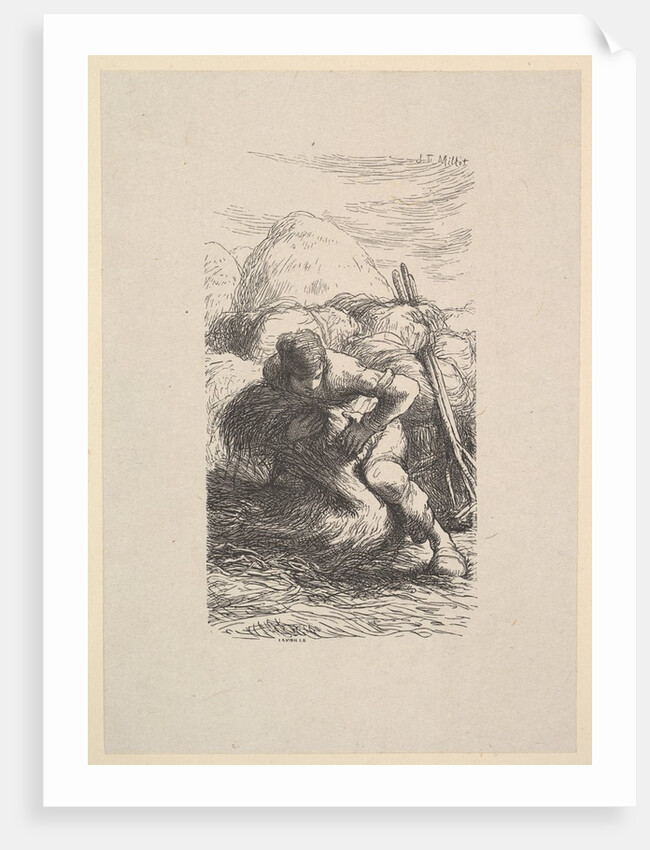 The Sheaf Binder, 1853 by Jacques-Adrien Lavieille