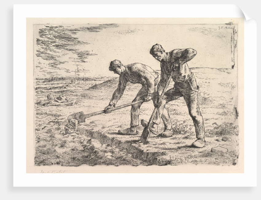 The Diggers, 1830-75 by Jean Francois Millet