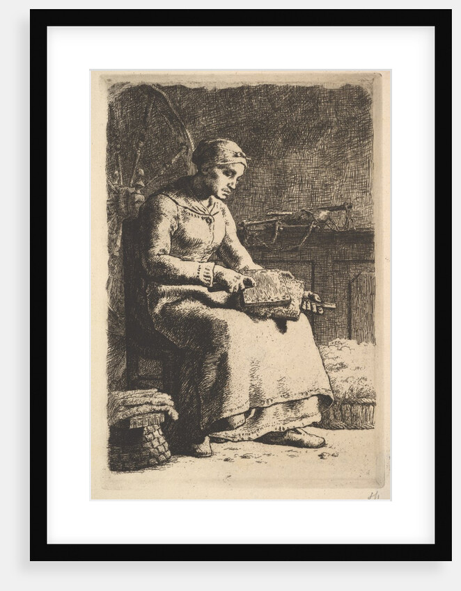 The Wool Carder, ca. 1855-56 by Jean Francois Millet