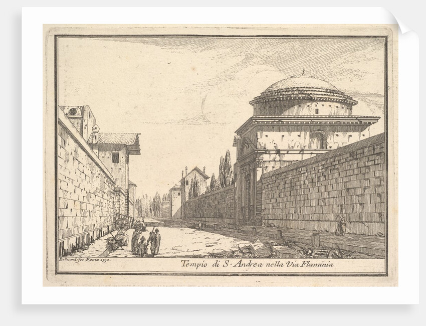 Tempio di Sant'Andrea, Via Flaminia, 1750 by Jérôme Charles Bellicard