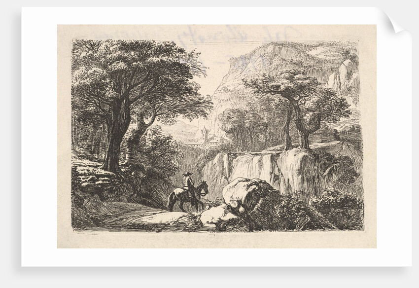 The Horseback Rider in the Gorge, 19th century by Johann Christian Erhard
