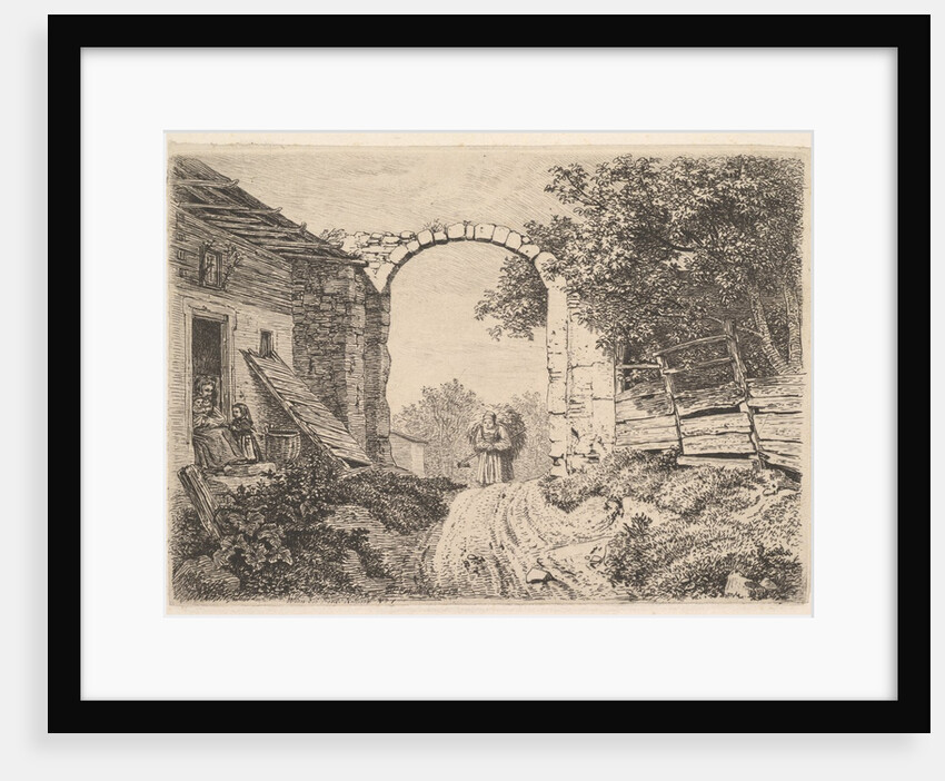 Girl with a Load of Hay, Outside of Thorbogen, 1817 by Johann Christian Erhard