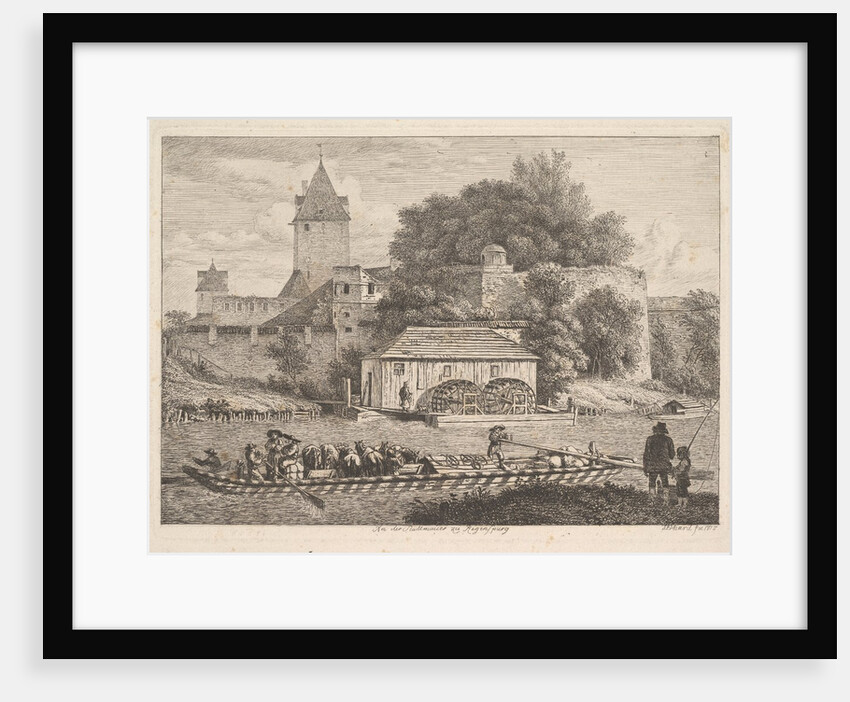 The Town Wall of Regensberg, 1817 by Johann Christian Erhard