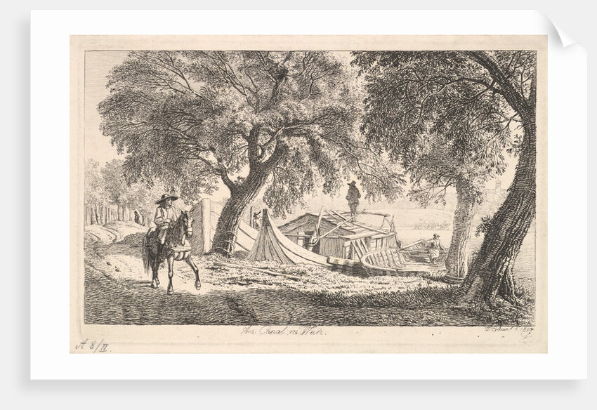 On the Canal in Vienna, 1819 by Johann Christian Erhard