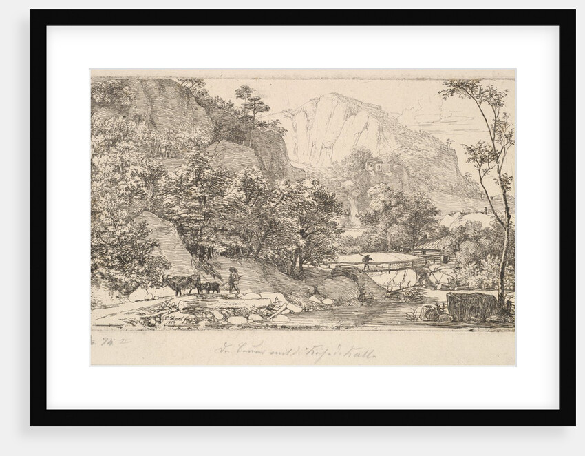 Peasant with Cow and Calf, in the Unterberg near the Berchtesgaden, 1818 by Johann Christian Erhard
