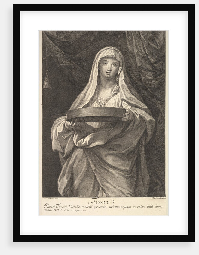 Tuccia, 1720 by Johann Jakob Frey the Elder
