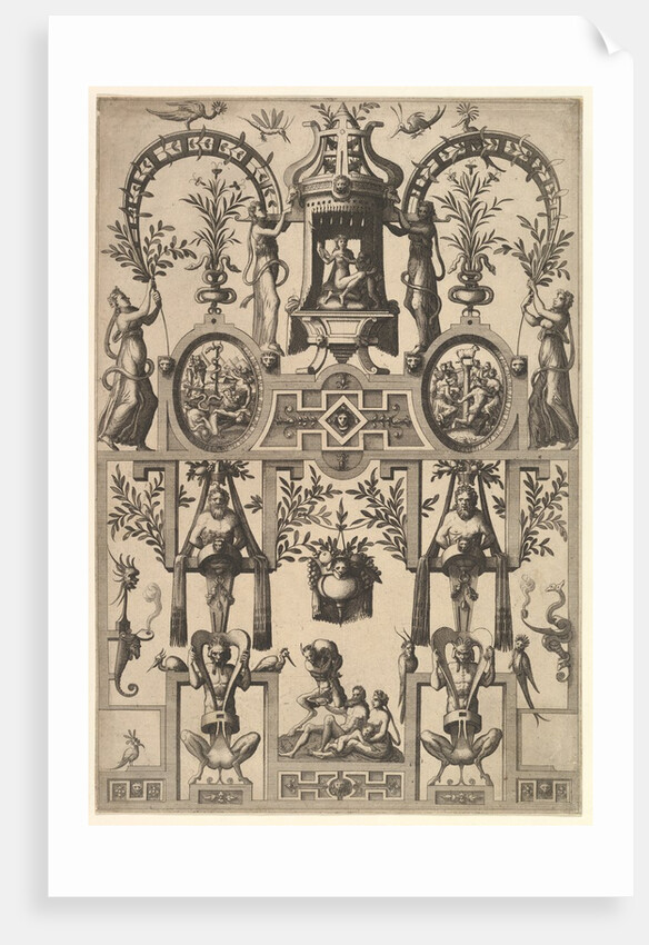 Modern Grotesque with Strapwork, 1557 by Johannes van Doetecum I