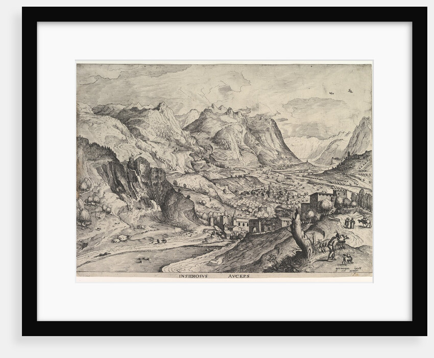 The Crafty Bird-Catcher from The Large Landscapes, ca. 1555-56 by Johannes van Doetecum I