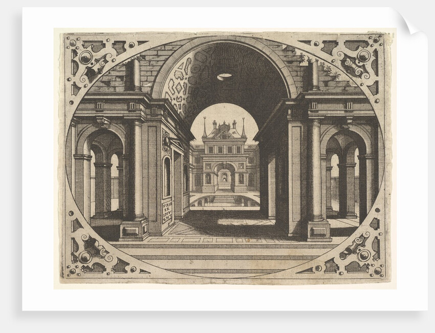 Plate from 'Varie Architecture', ca. 1560 by Johannes van Doetecum I