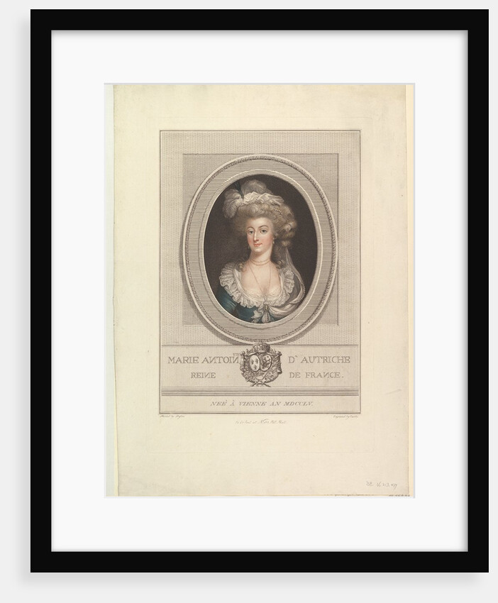 Portrait of Marie Antoinette, 1786-1800 by John Curtis