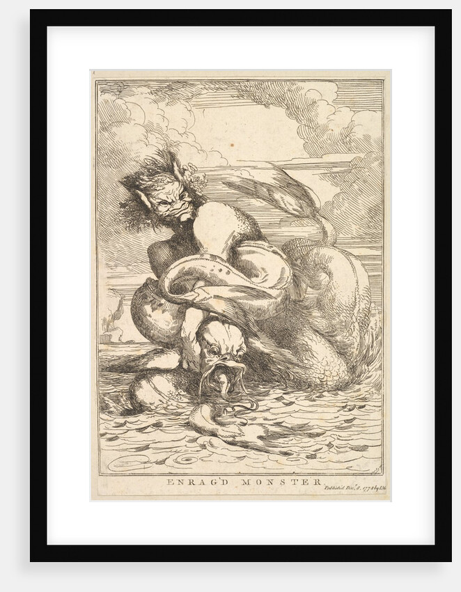 Enrag'd Monster, December 8, 1778 by John Hamilton Mortimer