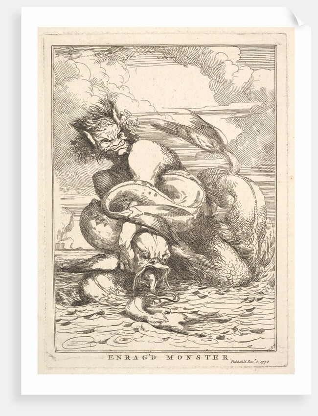 Enrag'd Monster, December 8, 1778 by John Hamilton Mortimer
