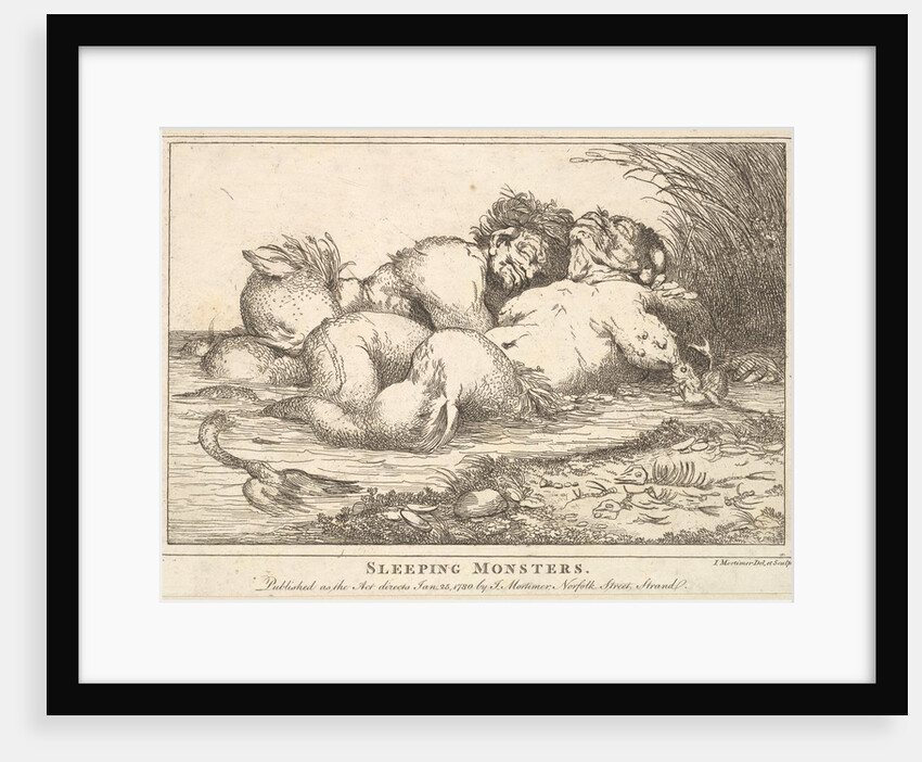Sleeping Monsters, January 25, 1780 by John Hamilton Mortimer