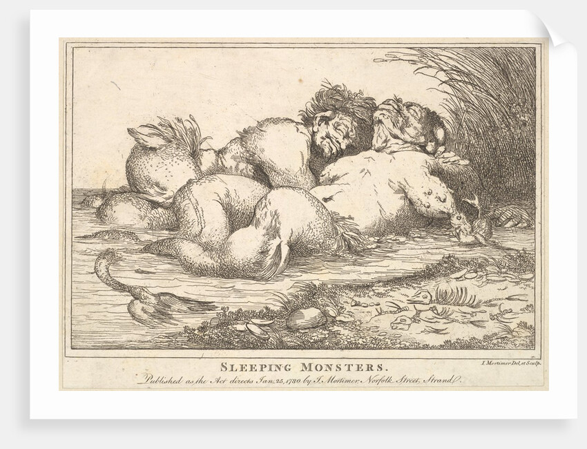 Sleeping Monsters, January 25, 1780 by John Hamilton Mortimer