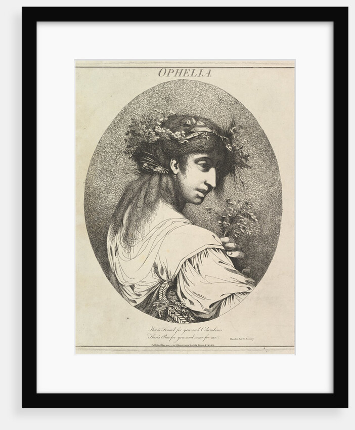 Ophelia, May 20, 1775 by John Hamilton Mortimer