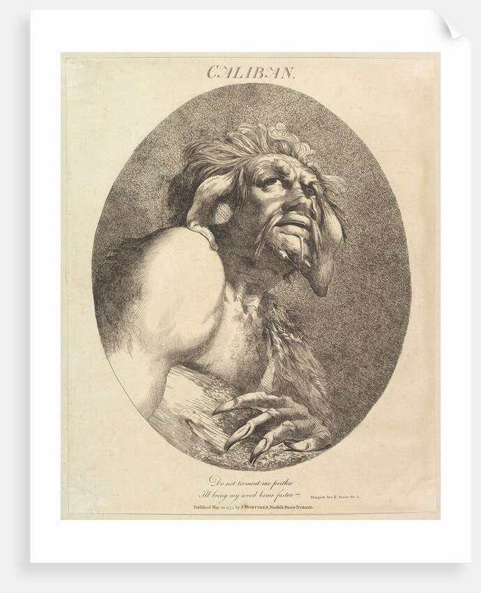 Caliban, May 20, 1775 by John Hamilton Mortimer