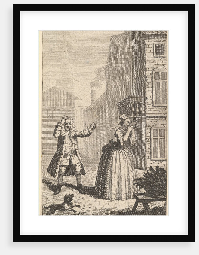Frontispiece to Moliere's 'Sganarelle, ou le Cocu Imaginaire', ca. 1732 by John Vandergucht