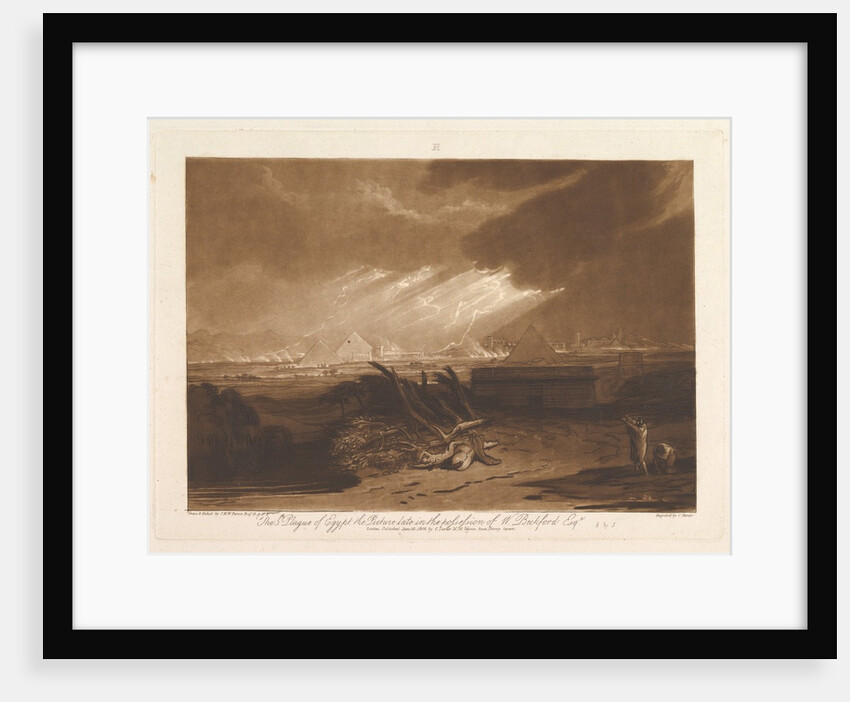 The Fifth Plague of Egypt, June 10, 1808 by JMW Turner