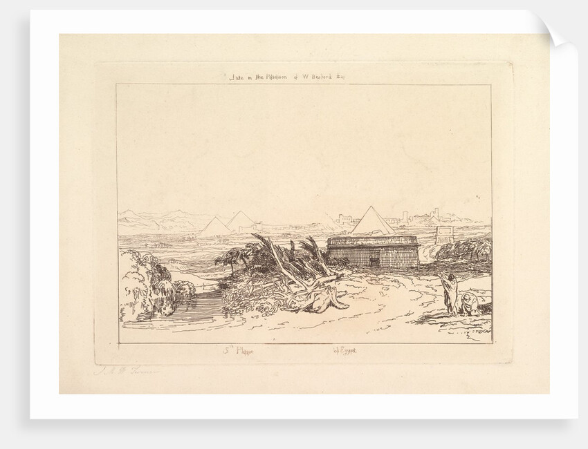 Fifth Plague of Egypt, 1808 by JMW Turner