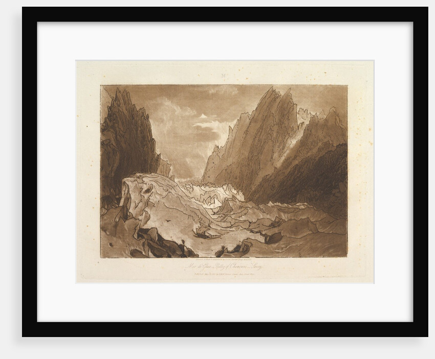 Mêr de Glace, Valley of Chamouni-Savoy, May 23, 1812 by JMW Turner
