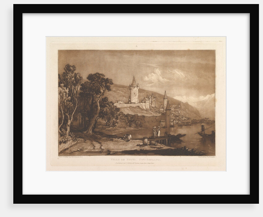 Ville de Thun, Switzerland, January 1, 1816 by JMW Turner