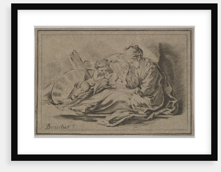 Mother with Two Children, 18th century by Jurriaan Cootwijk