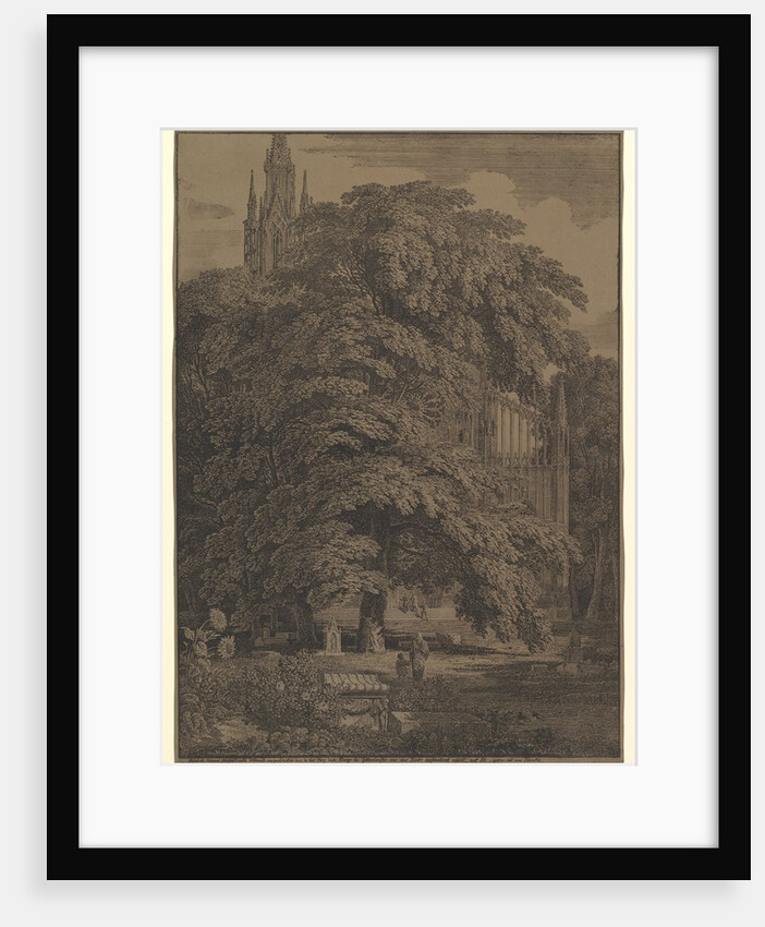 Gothic Church Hidden by a Tree, 1810 by Karl Friedrich Schinkel