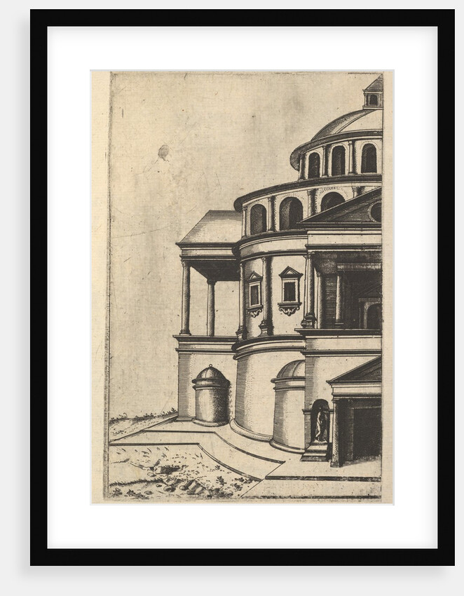 Partial View of a Building [Templum Isaiae Prophetae] from the series 'Ruinarum variarum f…, 1554 by Lambert Suavius