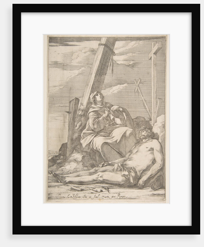 Christ and the Virgin at the Foot of the Cross by Laurent de la Hyre