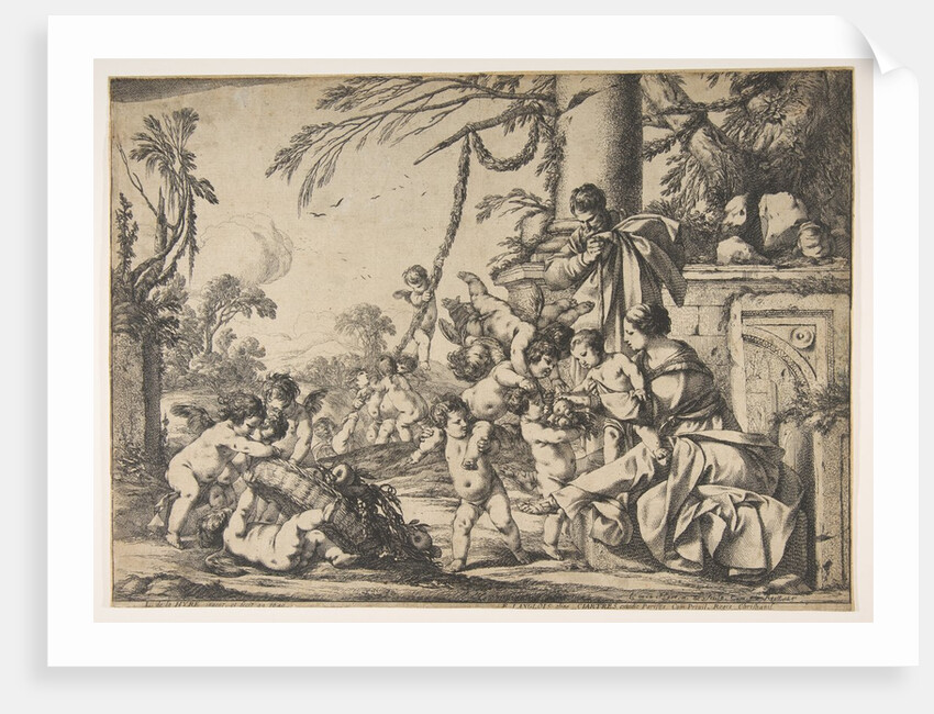 The Virgin and Christ Child Served by Angels, 1640 by Laurent de la Hyre