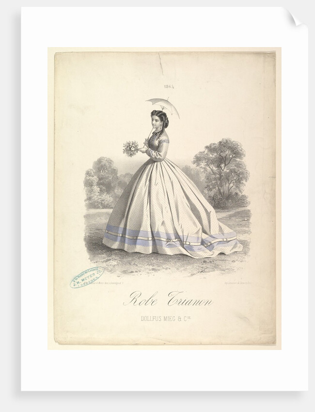 Robe Trianon, Dollfus Mieg & Cie, 1865 by Lemercier et Compagnie