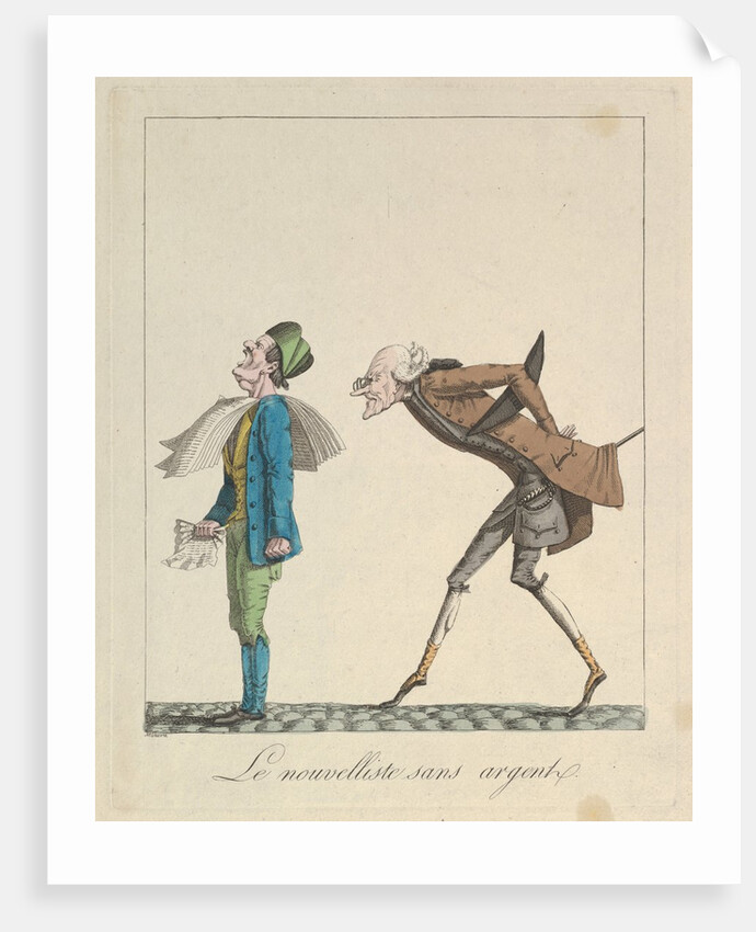 Le Nouvelliste Sans Argent, 1814 by Louis Maleuvre