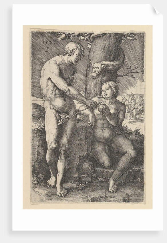 Sin of Adam and Eve, 1529 by Lucas van Leyden