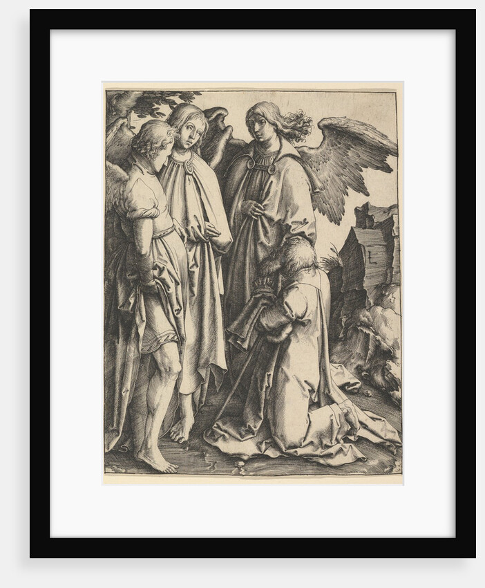 Abraham and Three Angels, ca. 1513 by Lucas van Leyden
