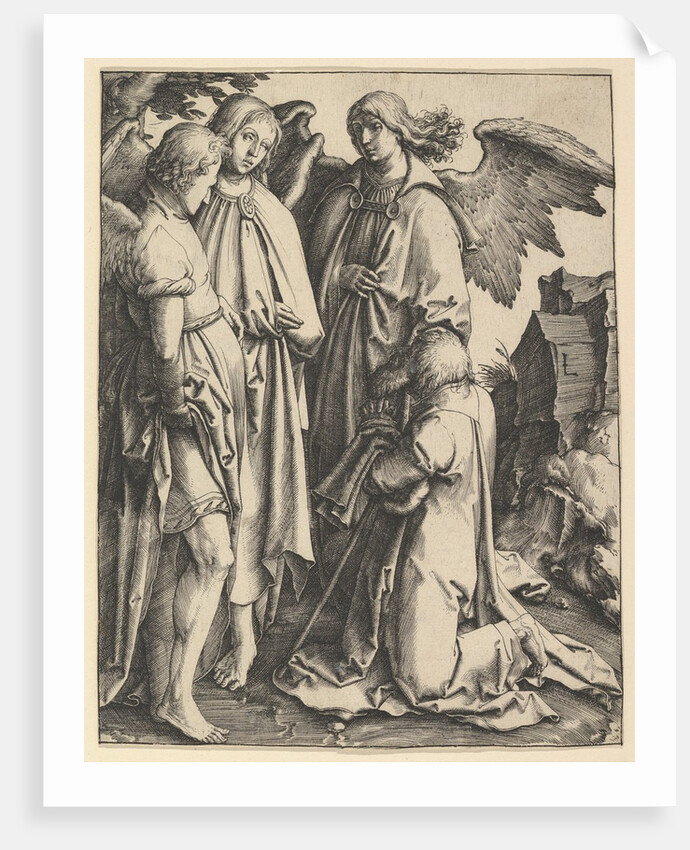 Abraham and Three Angels, ca. 1513 by Lucas van Leyden